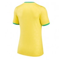 Camiseta Brasil Primera Equipación Replica Mundial 2022 para mujer mangas cortas